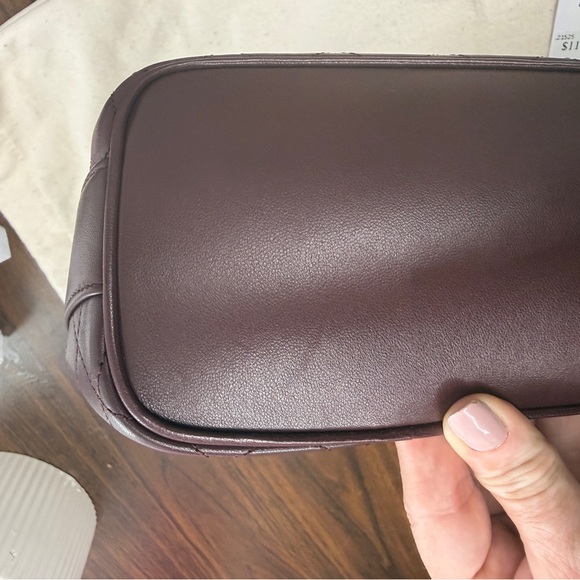 Saint Laurent Cassandre Mini Quilted Leather Bucket Shoulder Bag in Burgundy NWT - Picture 11 of 12